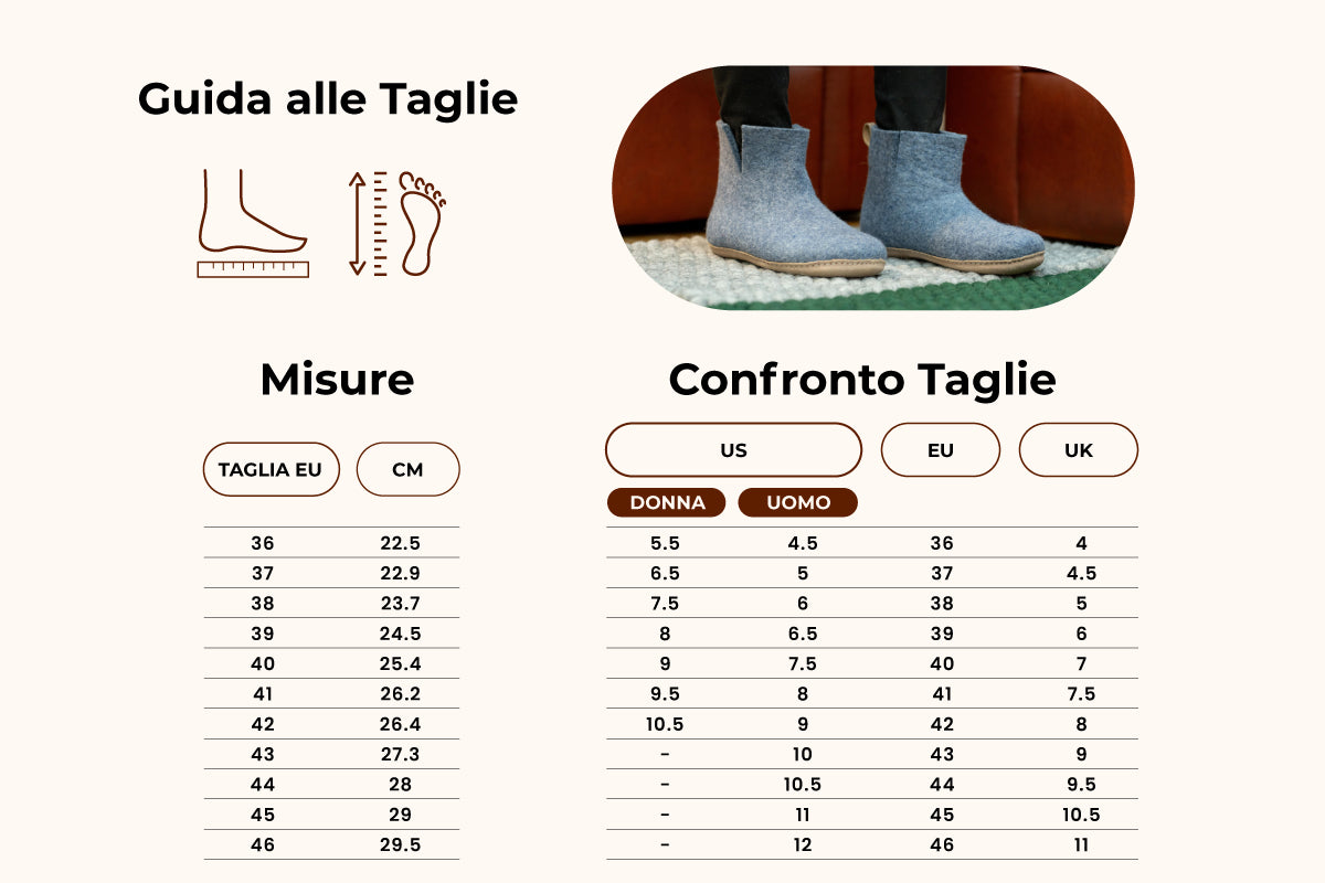 Woollyes Stivali Da Interno Con Suola In Cuoio – Denim