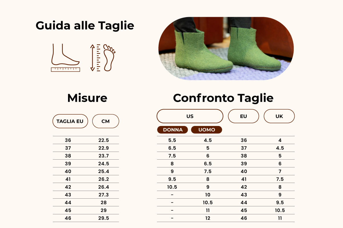 Woollyes Stivali Da Interno Con Suola In Cuoio – Verde