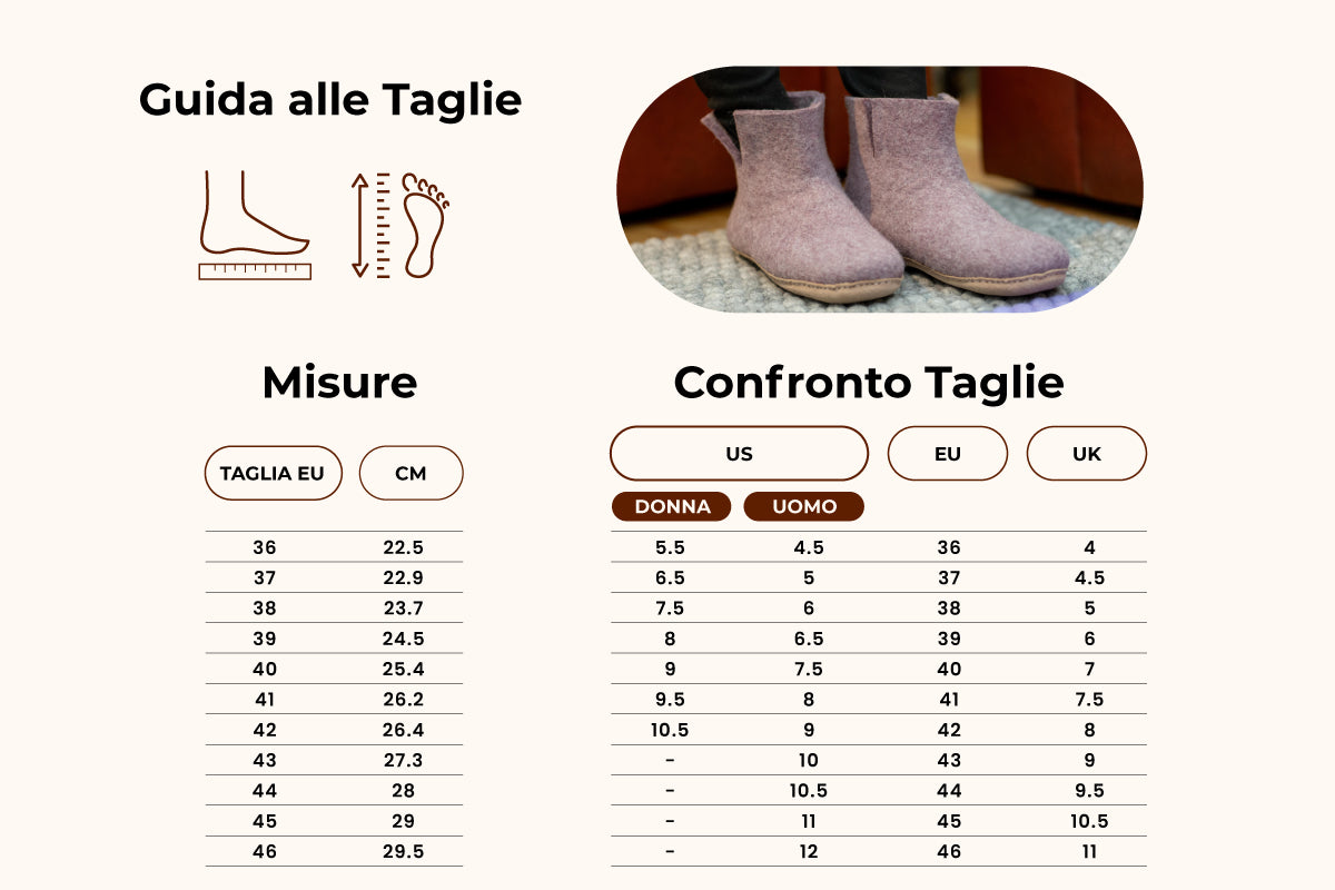 Woollyes Stivali Da Interno Con Suola In Cuoio – Lavanda
