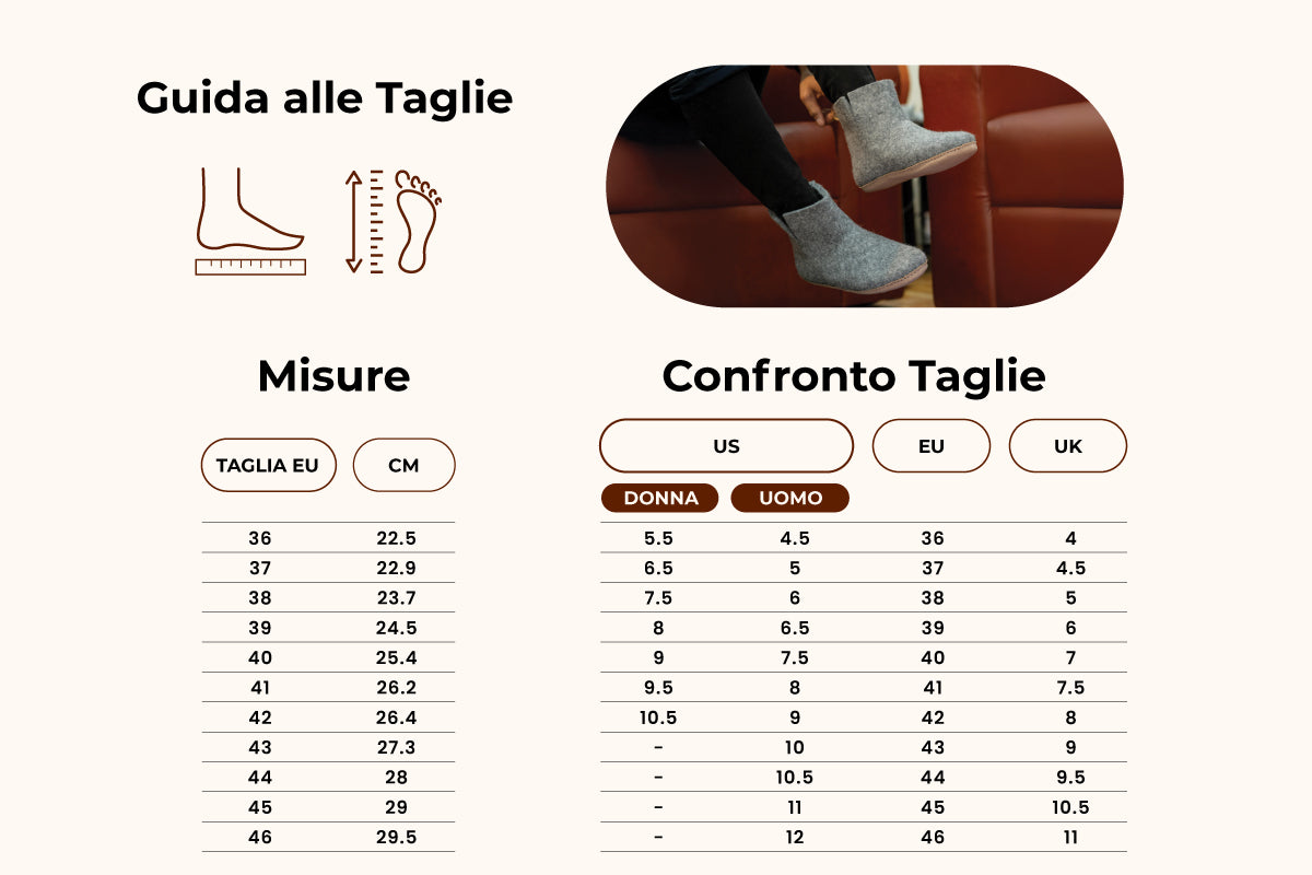 Woollyes Stivali Da Interno Con Suola In Cuoio – Grigio Naturale