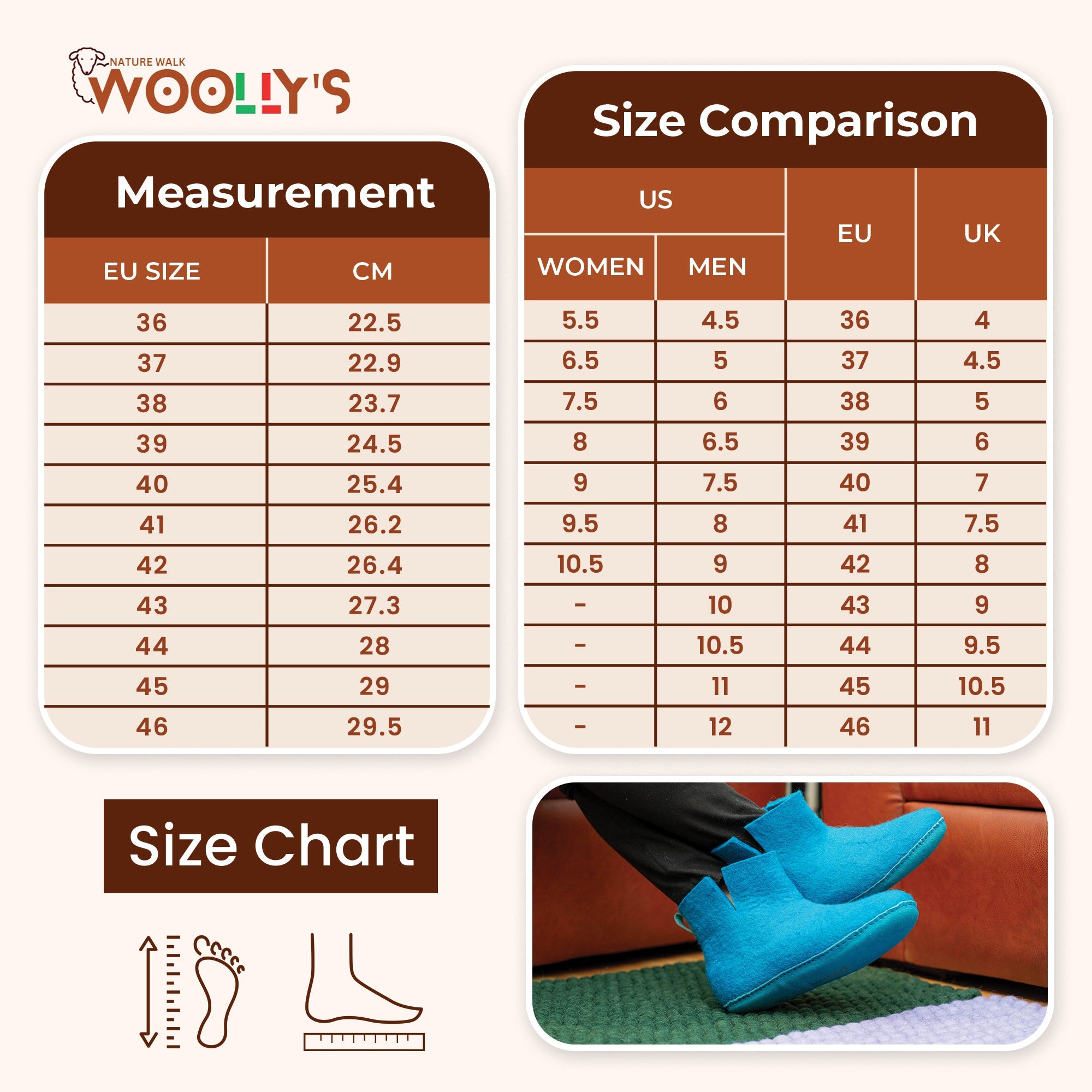 Woollyes Stivali Da Interno Con Suola In Cuoio – Turchese