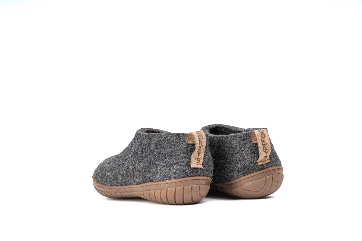 Outdoor Shoes With Rubber Sole - Charcoal