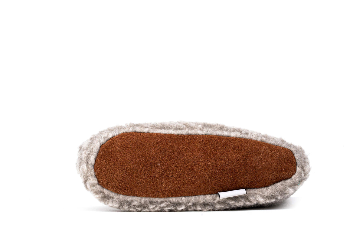 Sherpa Woollen Boots - Light Grey