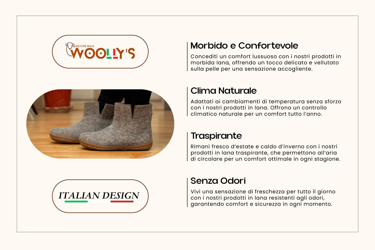 Stivali Da Esterno Con Suola In Gomma – Marrone Naturale