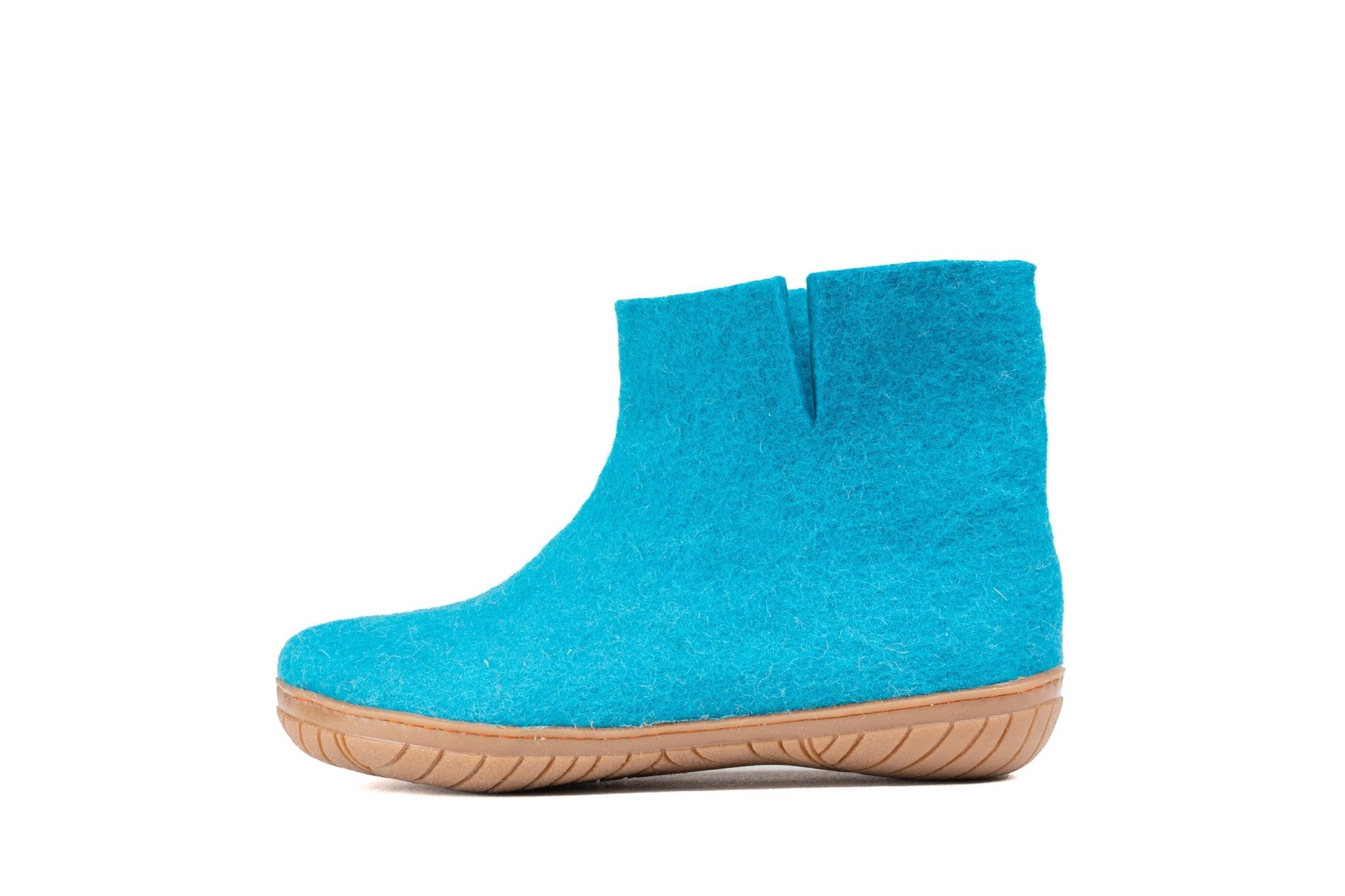 Outdoor Low Boots With Rubber Sole - Turquoise - Woollyes