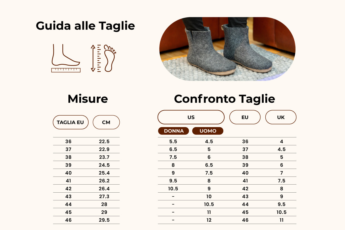 Woollyes Stivali Da Interno Con Suola In Cuoio  – Carbone