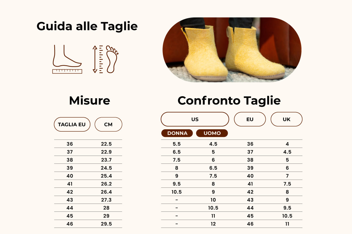 Woollyes Stivali Da Interno Con Suola In Cuoio  – Senape