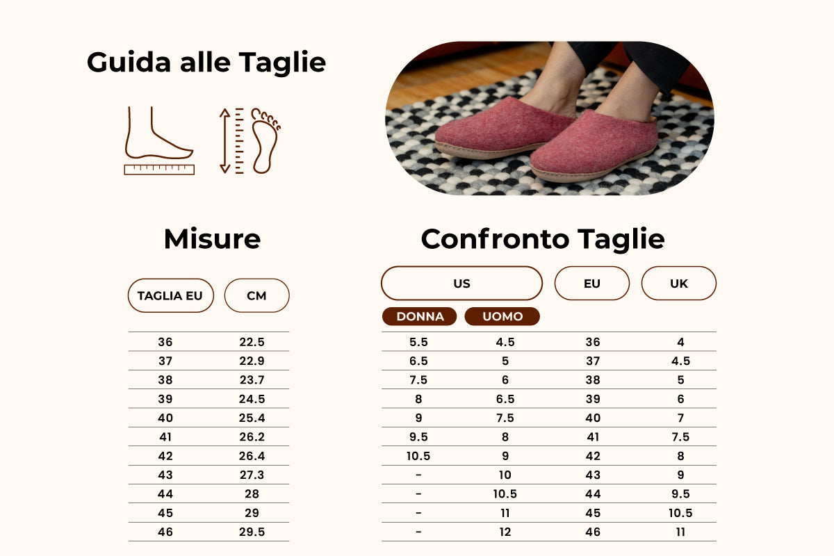 Pantofole Da Interno Con Tacco Aperto e Suola In Cuoio - Rosa Ciliegia