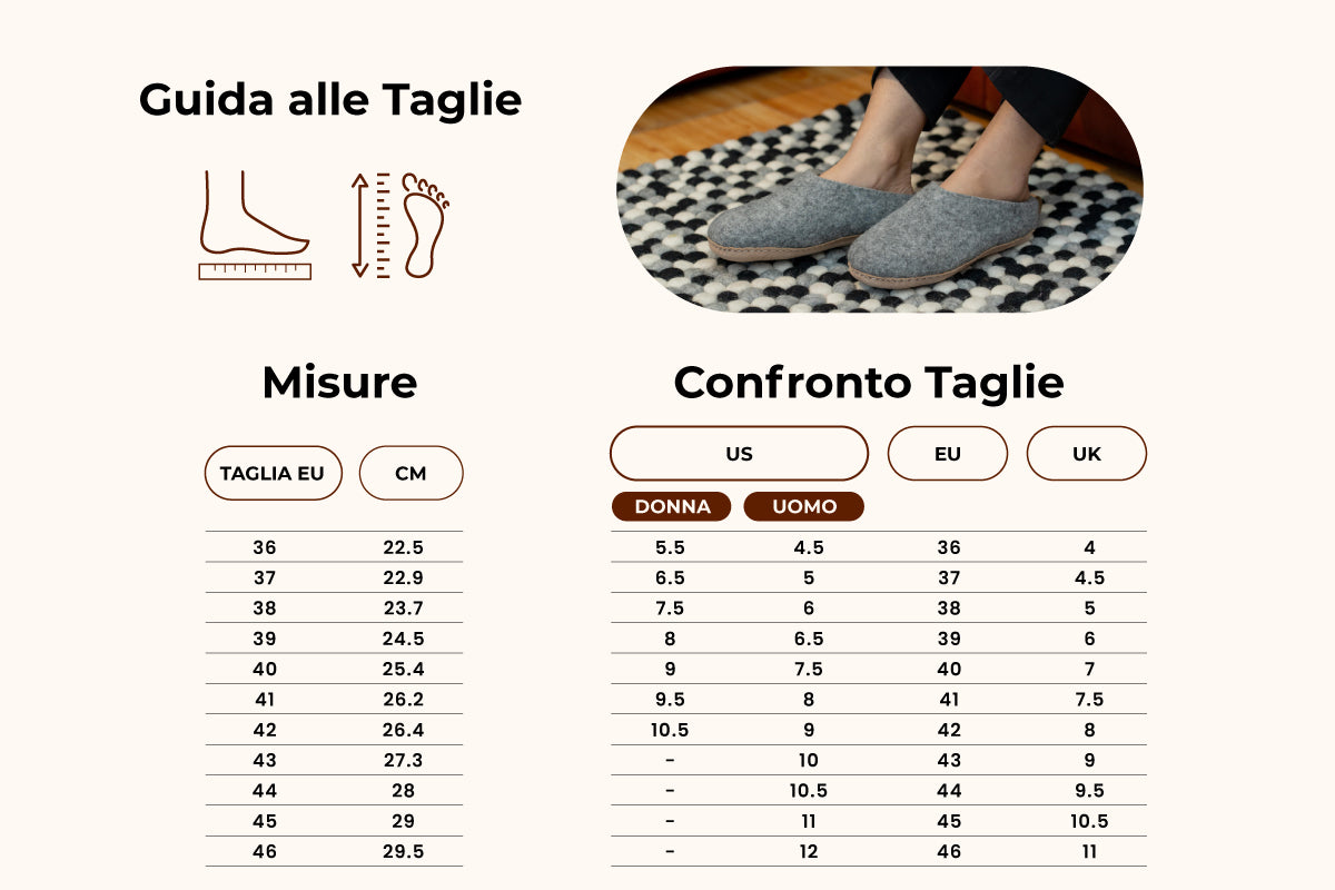 Pantofole Da Interno Con Tacco Aperto e Suola In Cuoio- Grigio Naturale