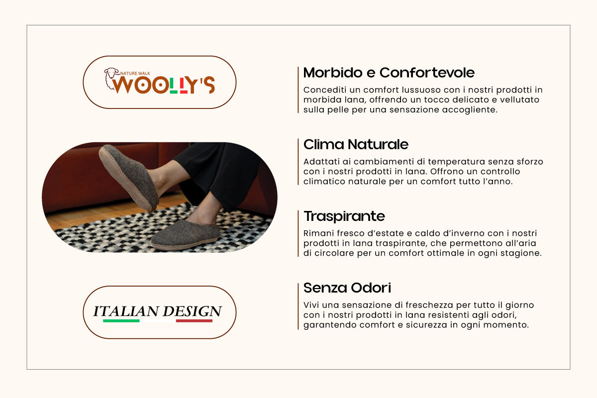 Pantofole Da Interno Con Tacco Aperto e Suola In Cuoio – Marrone Naturale