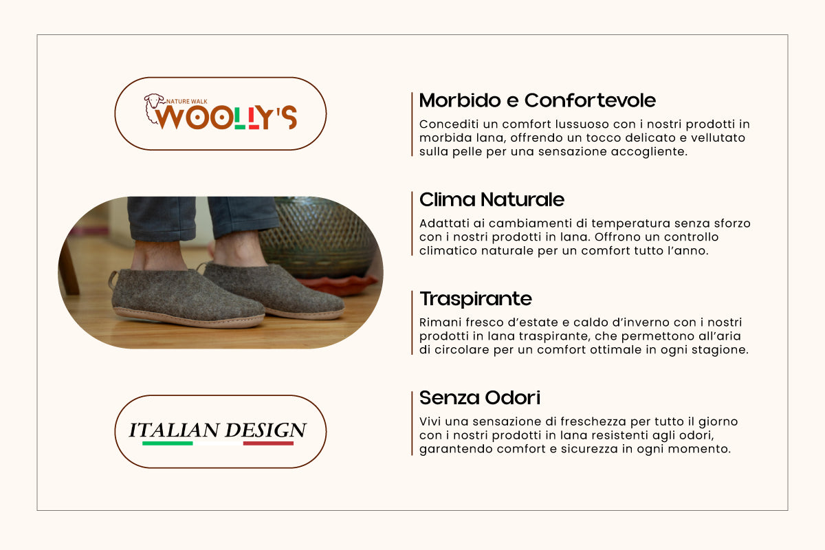 Scarpe Da Interni Con Suola In Cuoio - Carbone