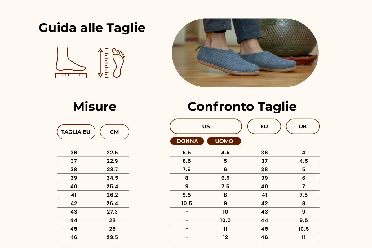 Scarpe Da Interni Con Suola In Cuoio - Denim