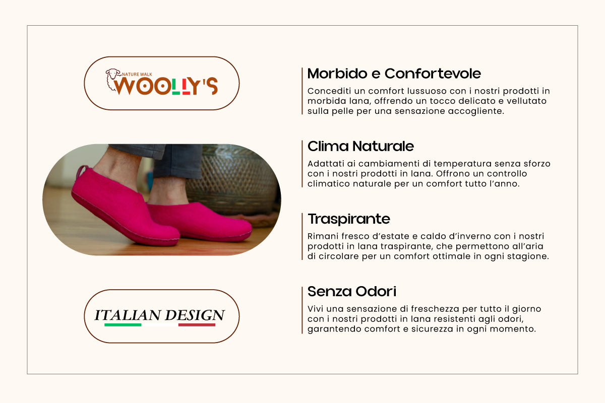 Scarpe Da Interni Con Suola In Cuoio - Fucsia
