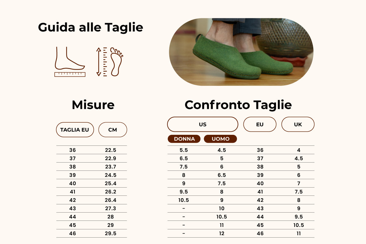 Scarpe Da Interni Con Suola In Cuoio - Verde