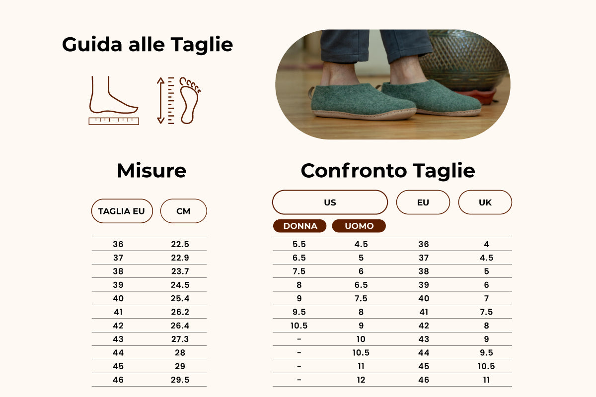 Scarpe Da Interni Con Suola In Cuoio - Verde Giungla