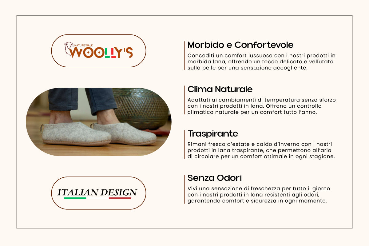 Scarpe Da Interni Con Suola In Cuoio - Marrone Chiaro