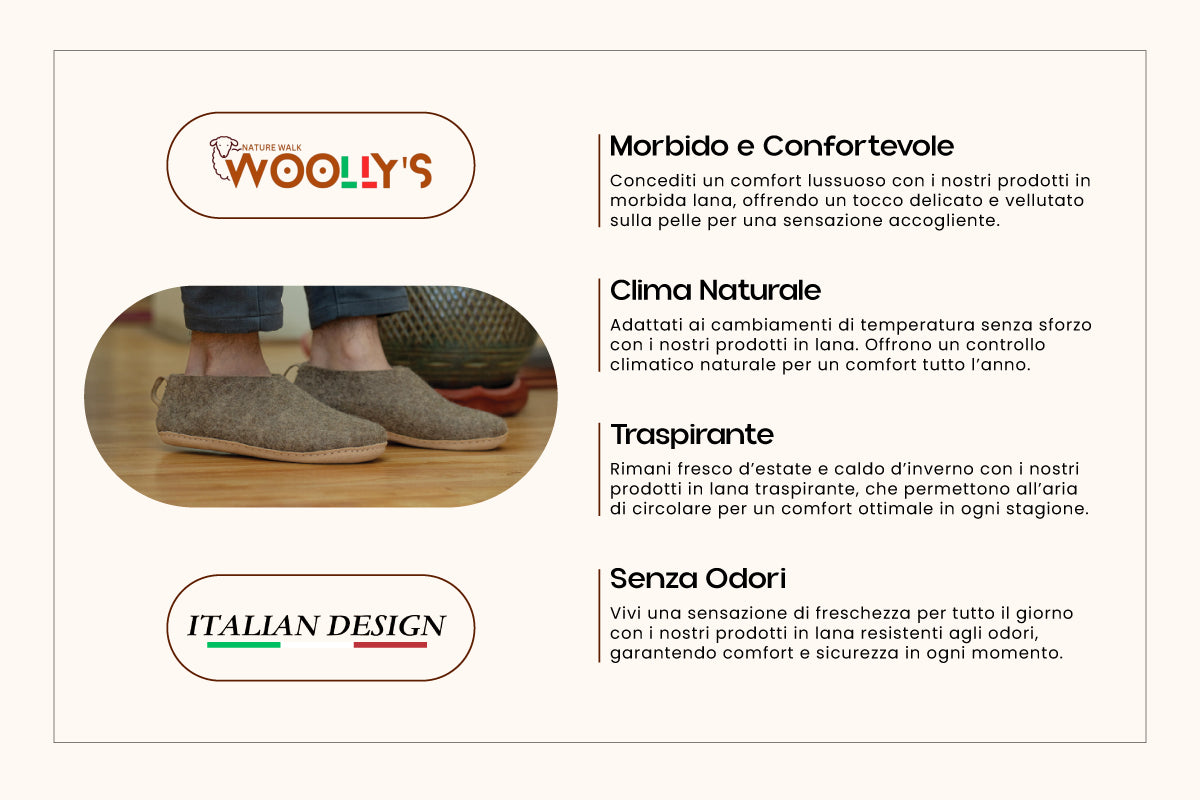 Scarpe Da Interni Con Suola In Cuoio - Marrone Naturale