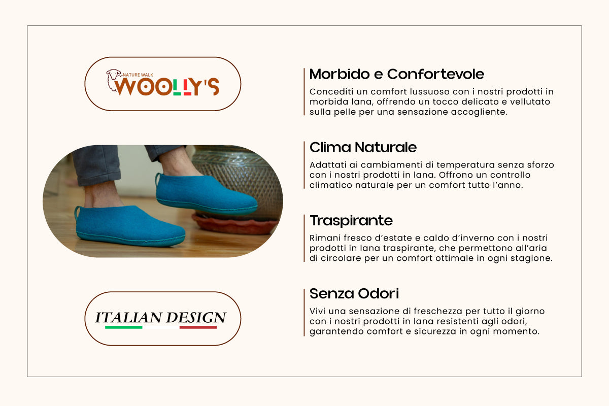 Scarpe Da Interni Con Suola In Cuoio - Turchese