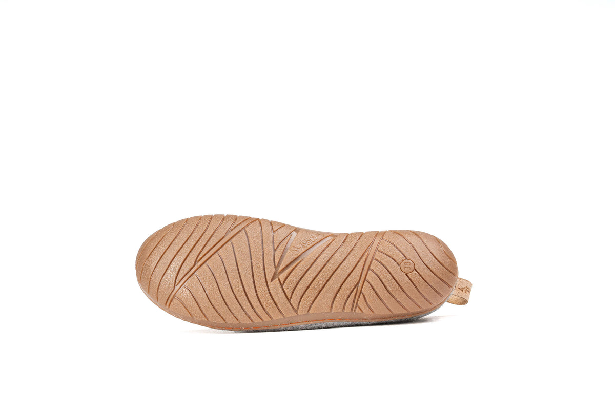 Outdoor Shoes With Rubber Sole - Natural Grey