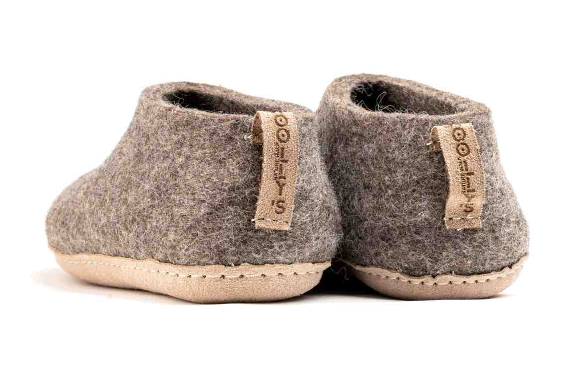 Scarpe Da Interni Con Suola In Cuoio - Marrone Naturale