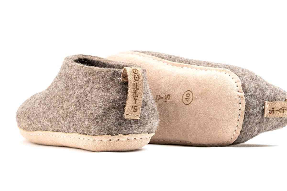 Scarpe Da Interni Con Suola In Cuoio - Marrone Naturale
