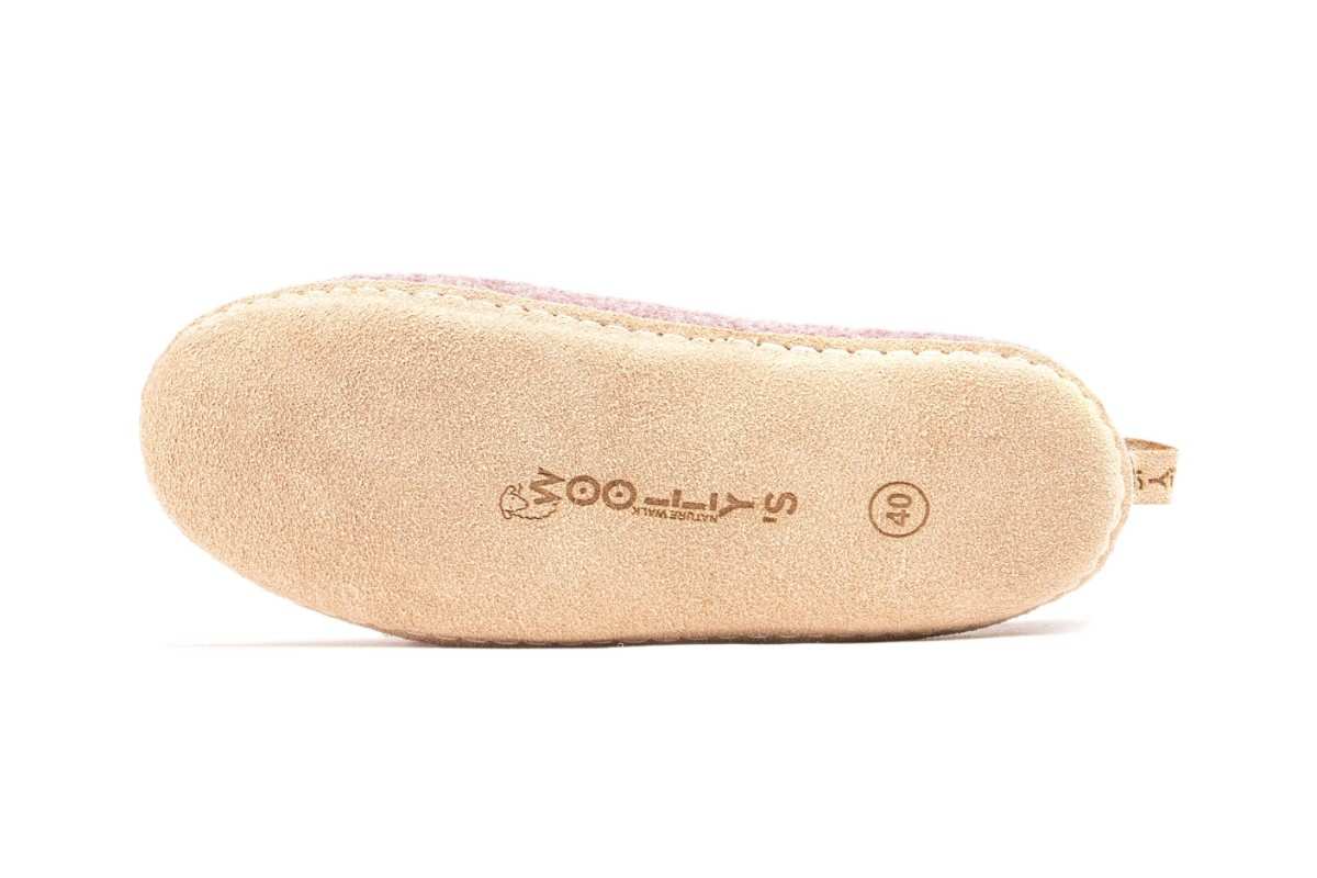 Scarpe Da Interni Con Suola In Cuoio - Lavanda