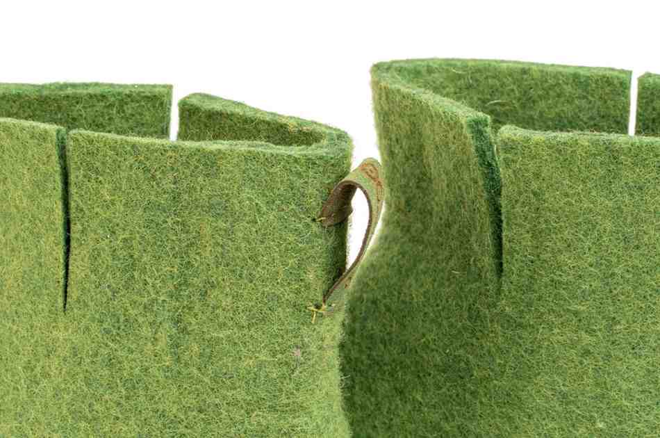 Woollyes Stivali Da Interno Con Suola In Cuoio  – Verde