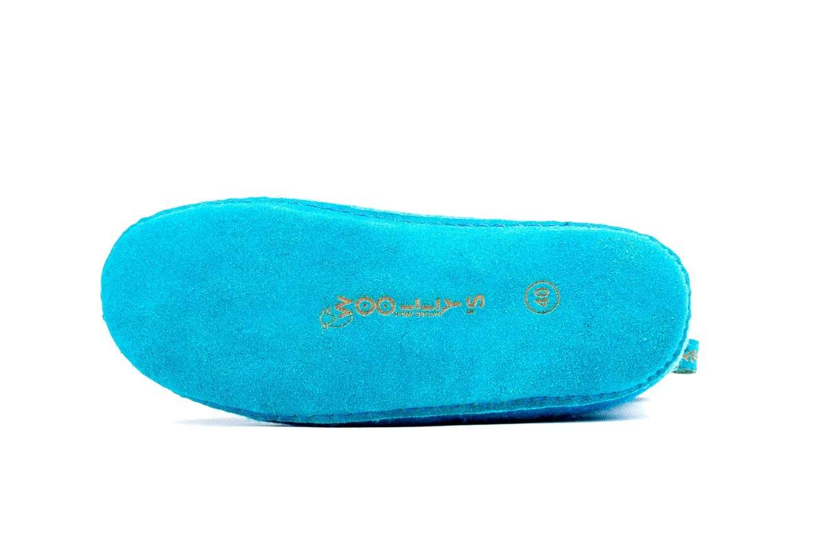 Woollyes Stivali Da Interno Con Suola In Cuoio  – Turchese