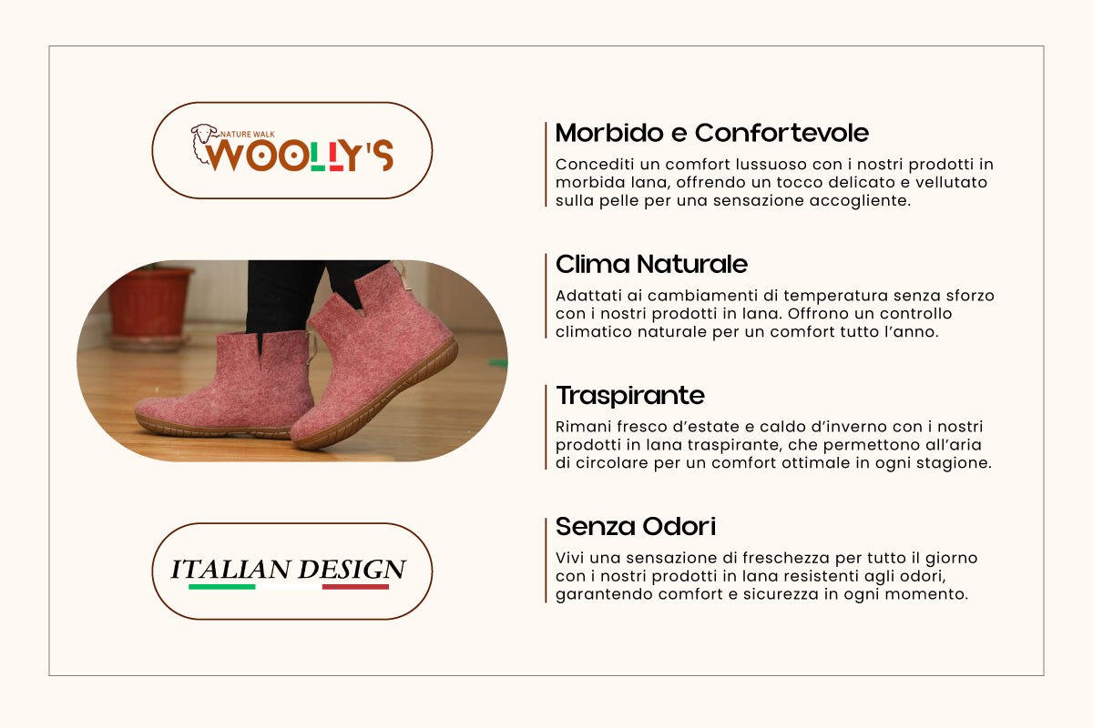 Stivali Da Esterno Con Suola In Gomma – Rosa Ciliegia