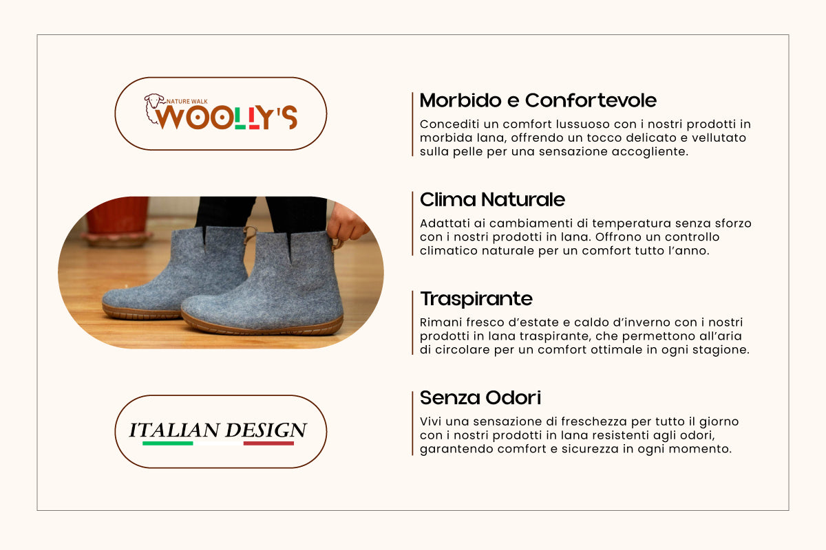 Stivali Da Esterno Con Suola In Gomma – Denim