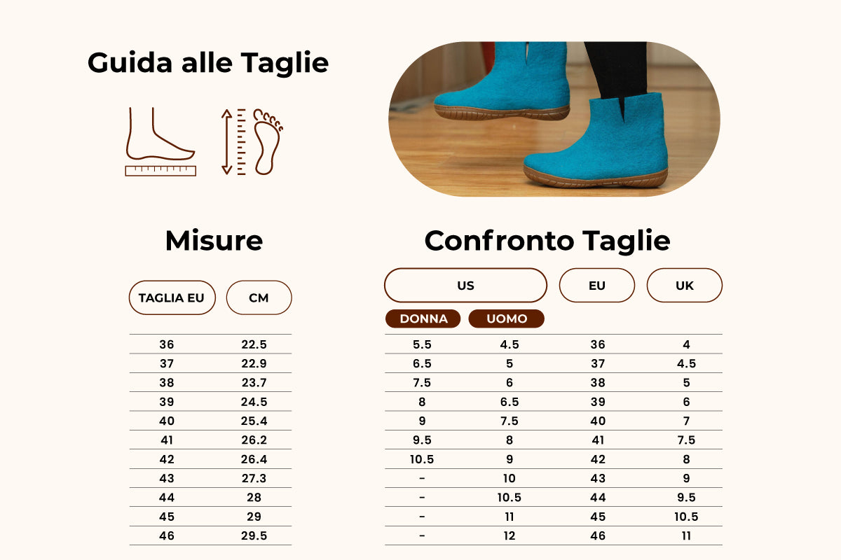 Stivali Da Esterno Con Suola In Gomma –  Turchese