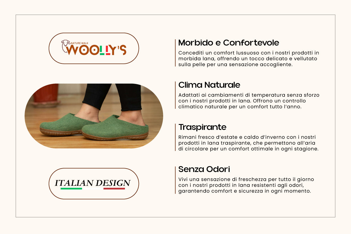 Ciabatte Da Esterno Con Tacco Aperto e Suola In Gomma - Verde