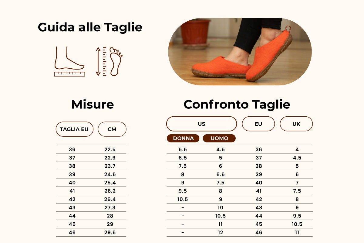 Ciabatte Da Esterno Con Tacco Aperto e Suola In Gomma - Arancione  