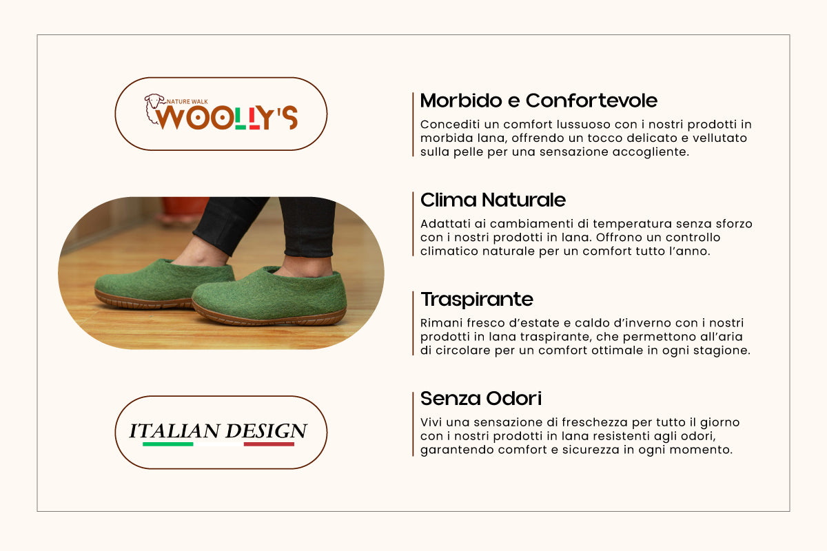 Scarpe Da Esterno Con Suola In Gomma –  Verde
