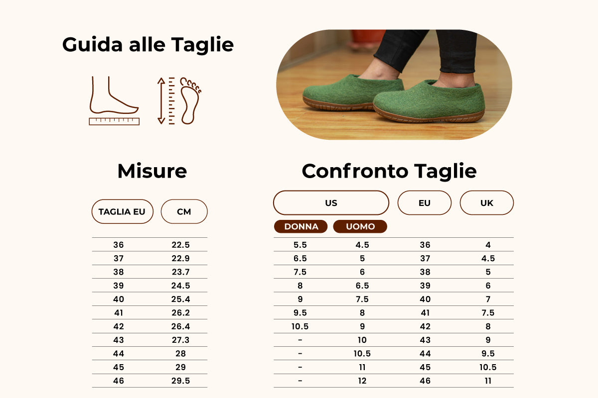 Scarpe Da Esterno Con Suola In Gomma –  Verde