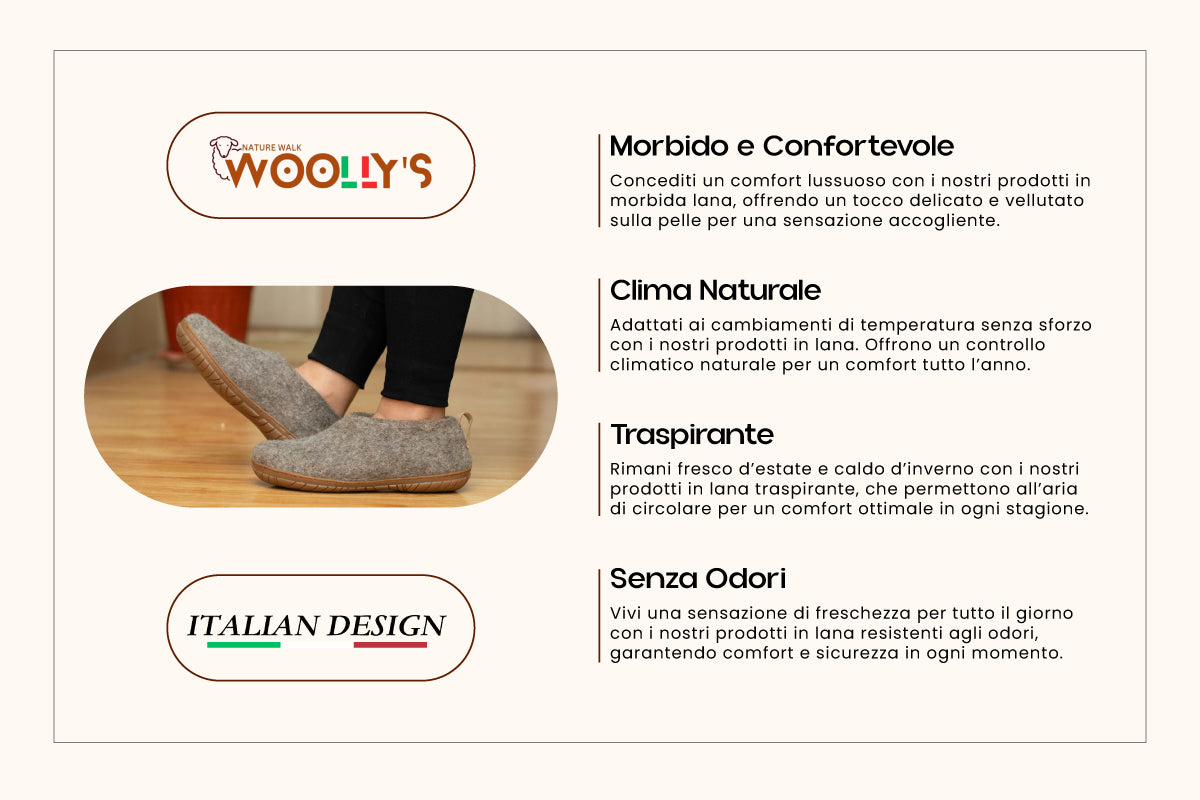 Scarpe Da Esterno Con Suola In Gomma –  Marrone Naturale