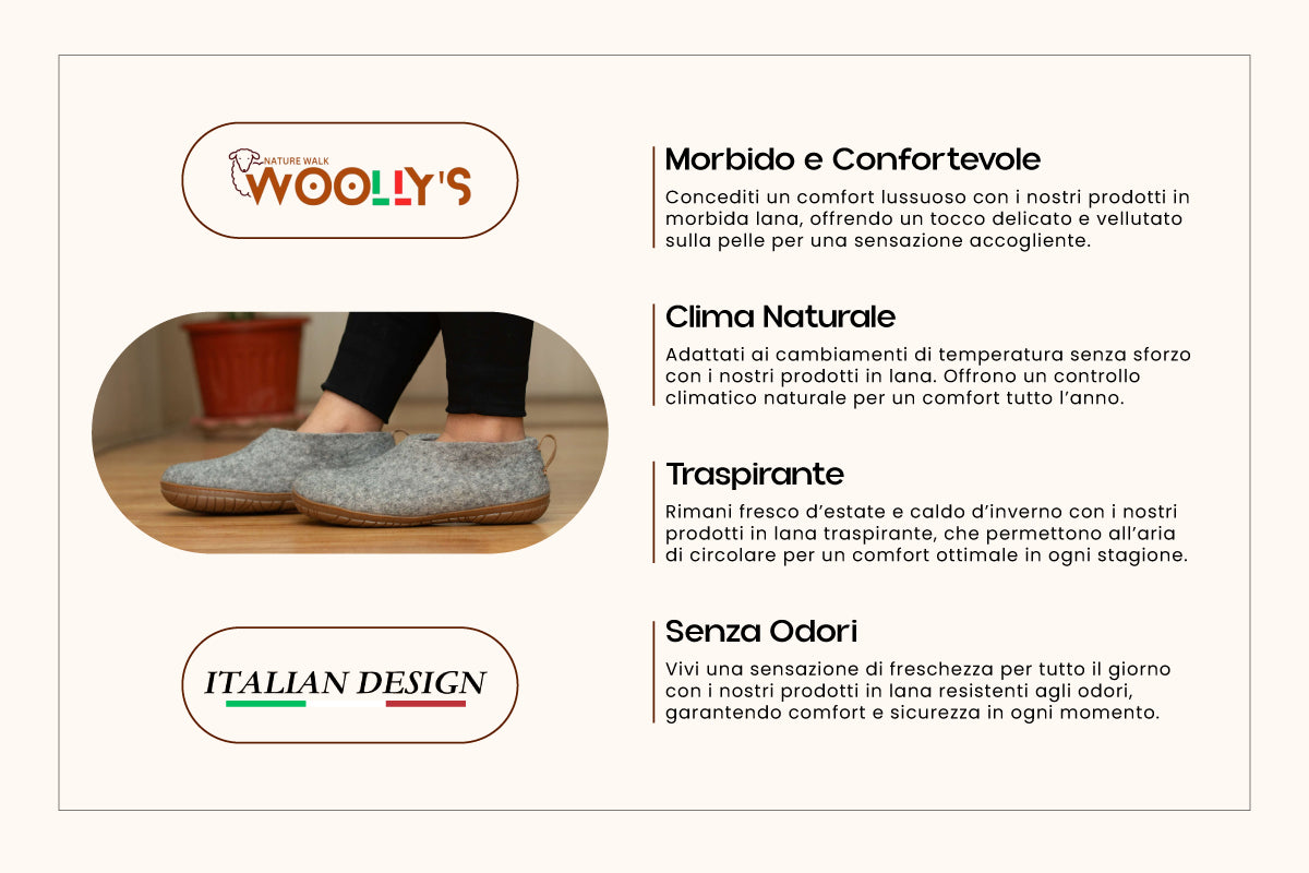 Scarpe Da Esterno Con Suola In Gomma –  Grigio Naturale