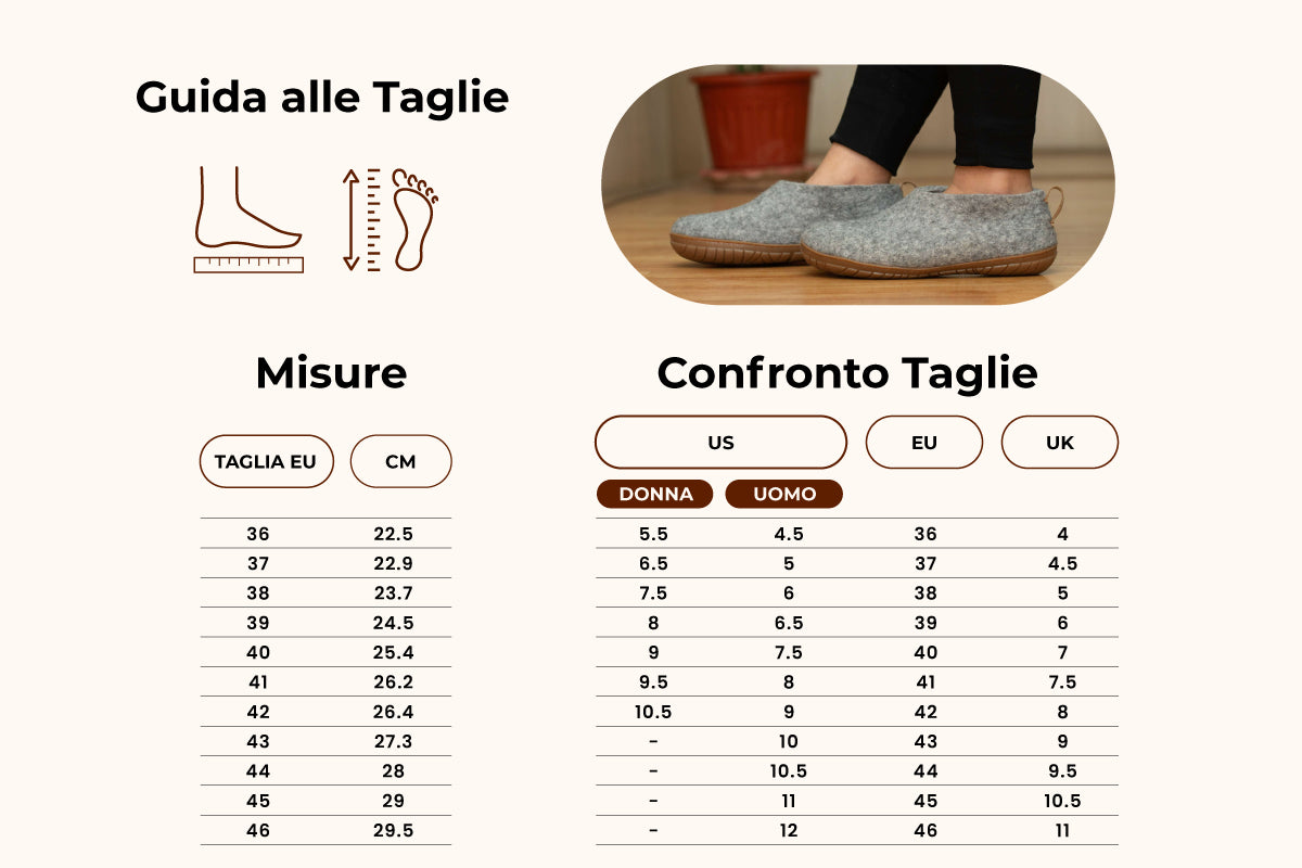 Scarpe Da Esterno Con Suola In Gomma –  Grigio Naturale