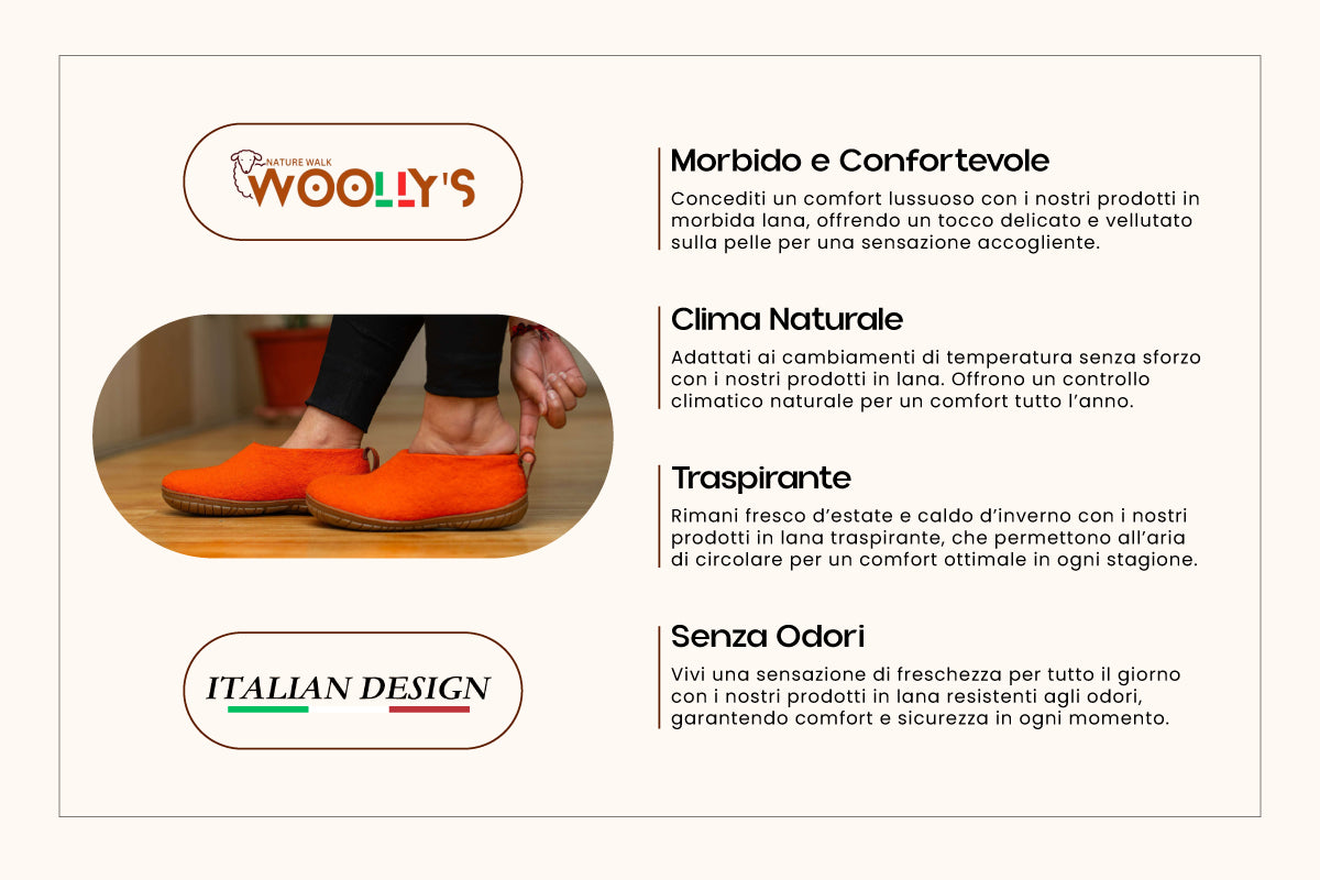 Scarpe Da Esterno Con Suola In Gomma –  Arancione