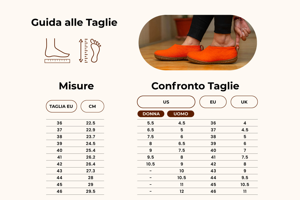 Scarpe Da Esterno Con Suola In Gomma –  Arancione